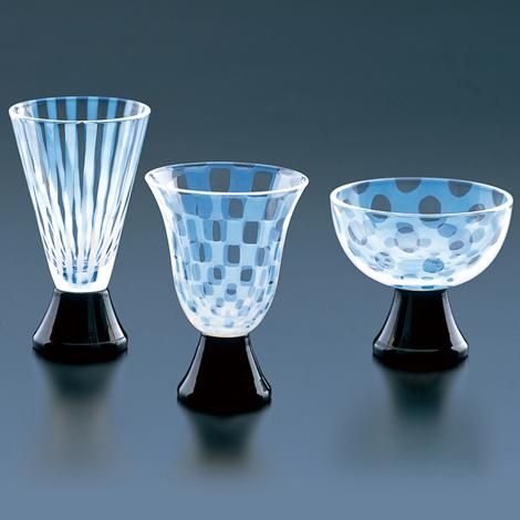 【限定品】 共箱 酒盃 切子 クリスタルガラス 正人作 N Kiriko （Jewel 6284 工芸品