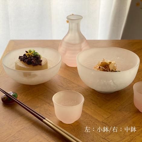吹き硝子鉢 吹雪 小鉢 - 明治三十二年創業のガラス食器会社「廣田硝子