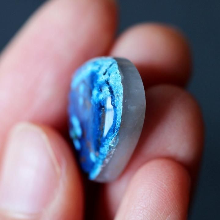 シャッタカイトinクォーツ Shattukite in Quartz／ナミビア産