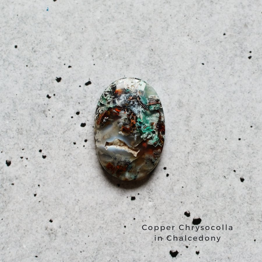 Copper Chrysocolla in Chalcedony åѡ꥽in륻ɥˡɥͥ