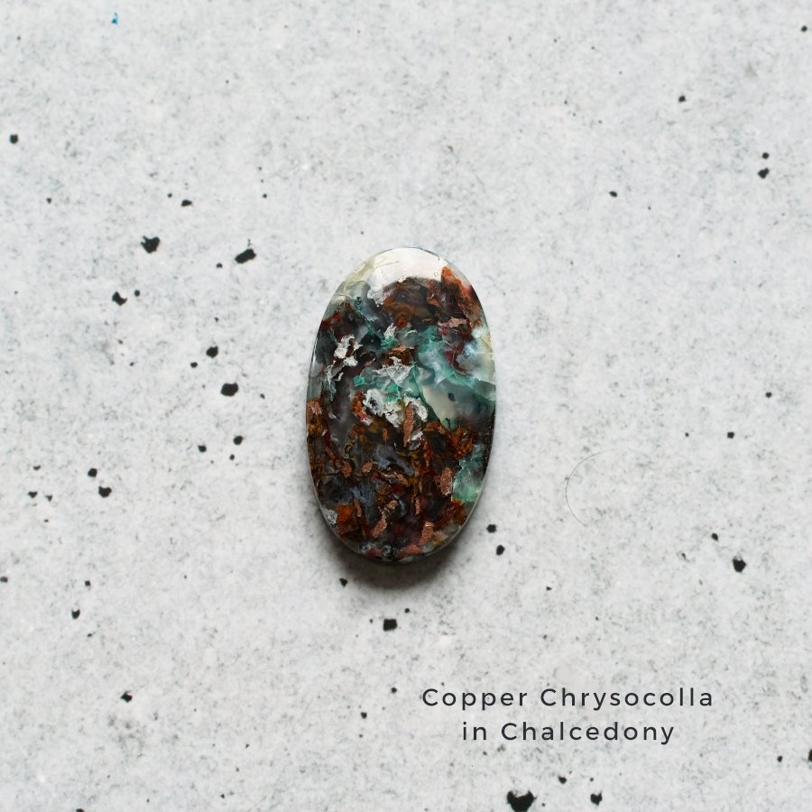 Copper Chrysocolla in Chalcedony åѡ꥽in륻ɥˡɥͥ