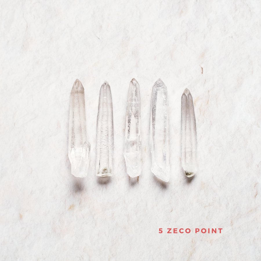 5 Zeco Quartz Point set ġåȡ֥饸롦ߥʥ饤