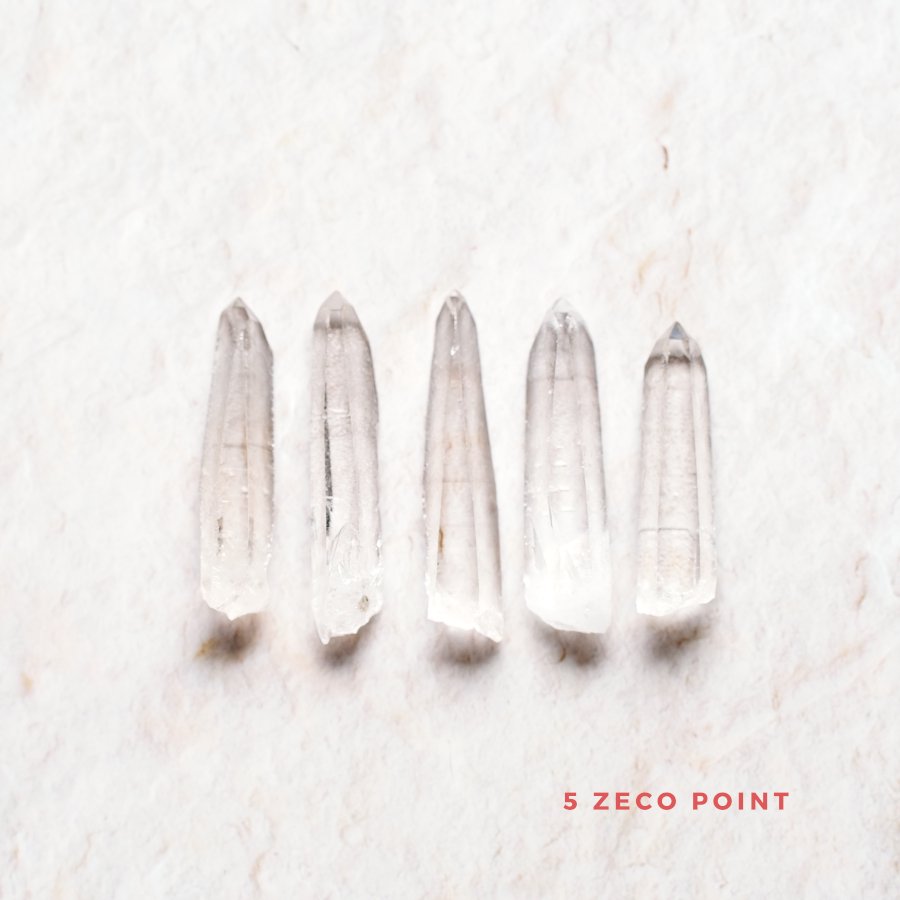 5 Zeco Quartz Point set ġåȡ֥饸롦ߥʥ饤