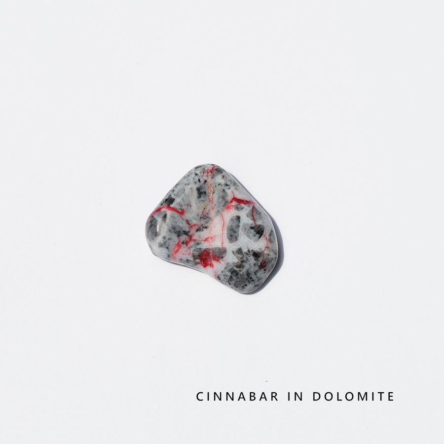 Cinnabar in Dolomite ʥС ֥롿