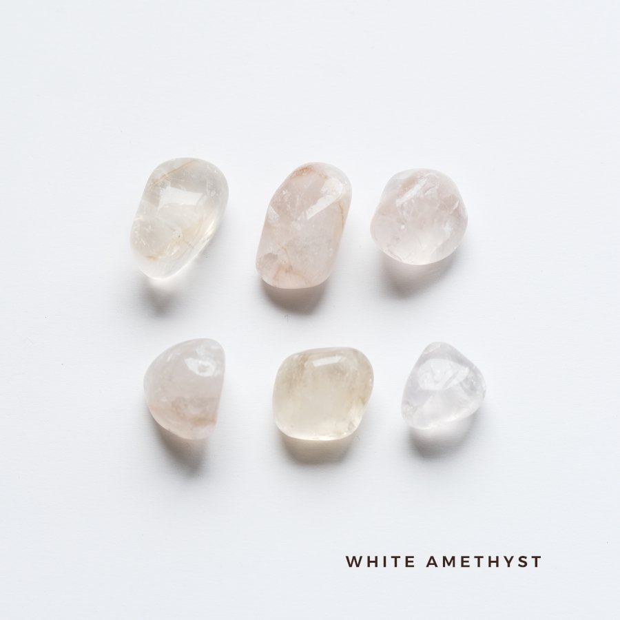 White Amethyst ホワイト・アメシスト タンブル mini／ブラジル産