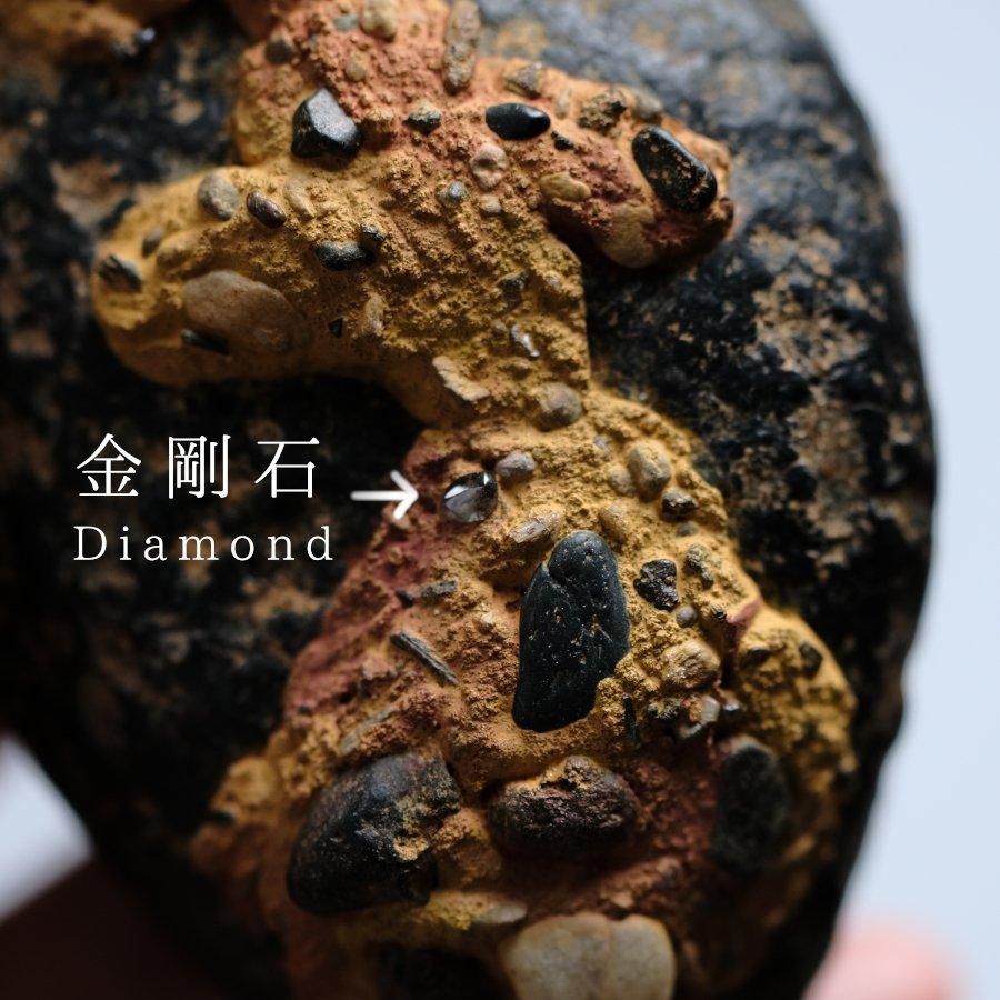 Conglomerate with Daiamond 礫岩 頁岩 ダイアモンド 原石