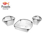 Fozzils(フォッジルズ) ソロパック ホワイト 持ち運びに便利な折りたたみ食器3点セット