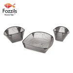 Fozzils(フォッジルズ) ソロパック グレー 持ち運びに便利な折りたたみ食器3点セット