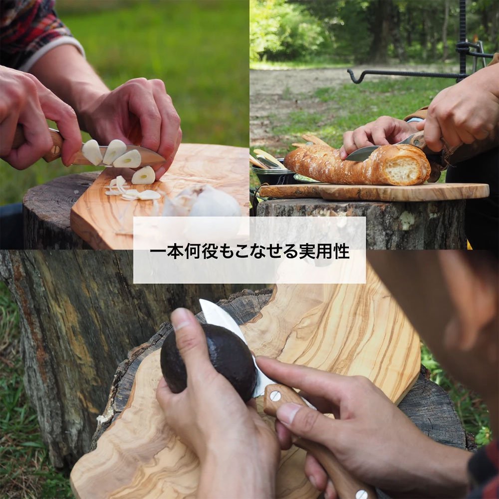 FEDECA フェデカ 折畳式料理ナイフ ビルマチーク (ステンレス鋼/銀紙三 