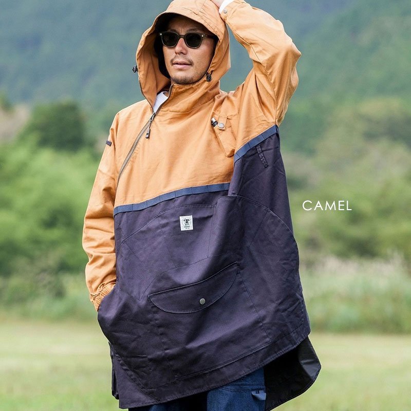 grn outdoor ジーアールエヌ アウトドア HIASOBI CAMPER PONCHO メンズ 