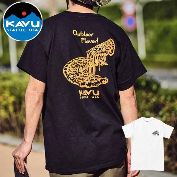 Kavu カブー メンズ ピザtシャツ 半袖 カジュアル ウェア 男性 春夏秋 服 おしゃれ アメカジ ランニング スポーツ キャンプ用品 アウトドア 野外フェス レジャー ソロキャンプ ブッシュクラフトのアウトドア通販ショップ Soloaso ソロアソ