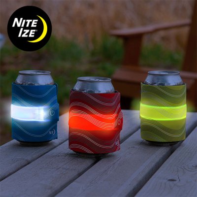 NITE-IZE ナイトアイズ SLAPLIT LED DRINK WRAP(スラップリット LEDドリンクラップ) 保温保冷可能な光るドリンクカバー