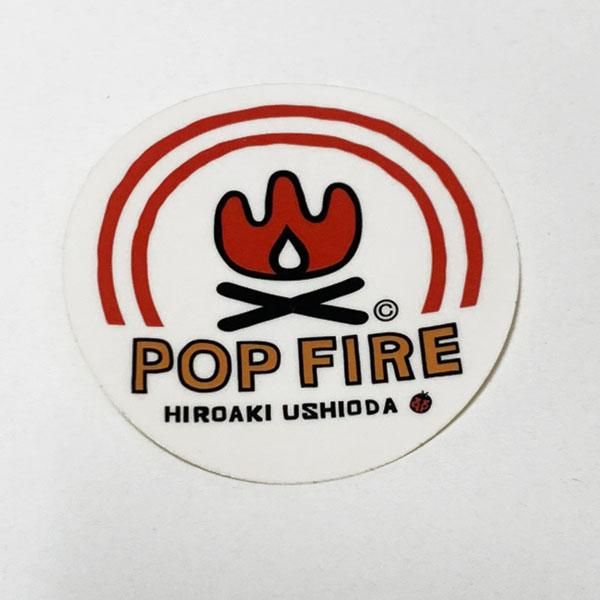 Popfire ポップファイヤー アウトドアステッカー ウシオダ ヒロアキ Ps0033 シール かわいい 可愛い おしゃれ かっこいい ブランド アウトドア ソロキャンプ ブッシュクラフトのアウトドア通販ショップ Soloaso ソロアソ