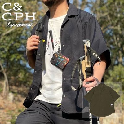 C&C.P.H.EQUIPEMENT ×迷迭香(マンネンロウ) HIKING SHIRTS ハイキングシャツ CHK22001 メンズ 半袖シャツ