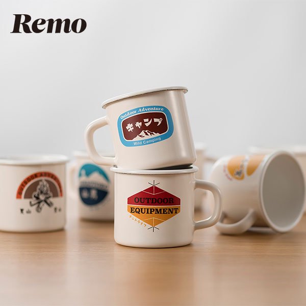 Remo レモ 7cmレトロマグ RM-7MG マグカップ コーヒーマグ 保温 キャンプ用食器 冨士ホーロー - ソロキャンプ・ブッシュクラフトの アウトドア通販ショップ「Soloaso ソロアソ」