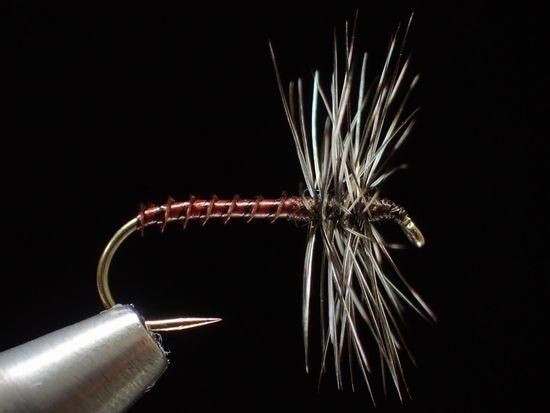 N Vision テンカラ クイル胴毛ばり マホガニーブラウン 10 2色4本セット N Vision テンカラ クイル胴毛ばり マホガニーブラウン 10 2色4本セット
