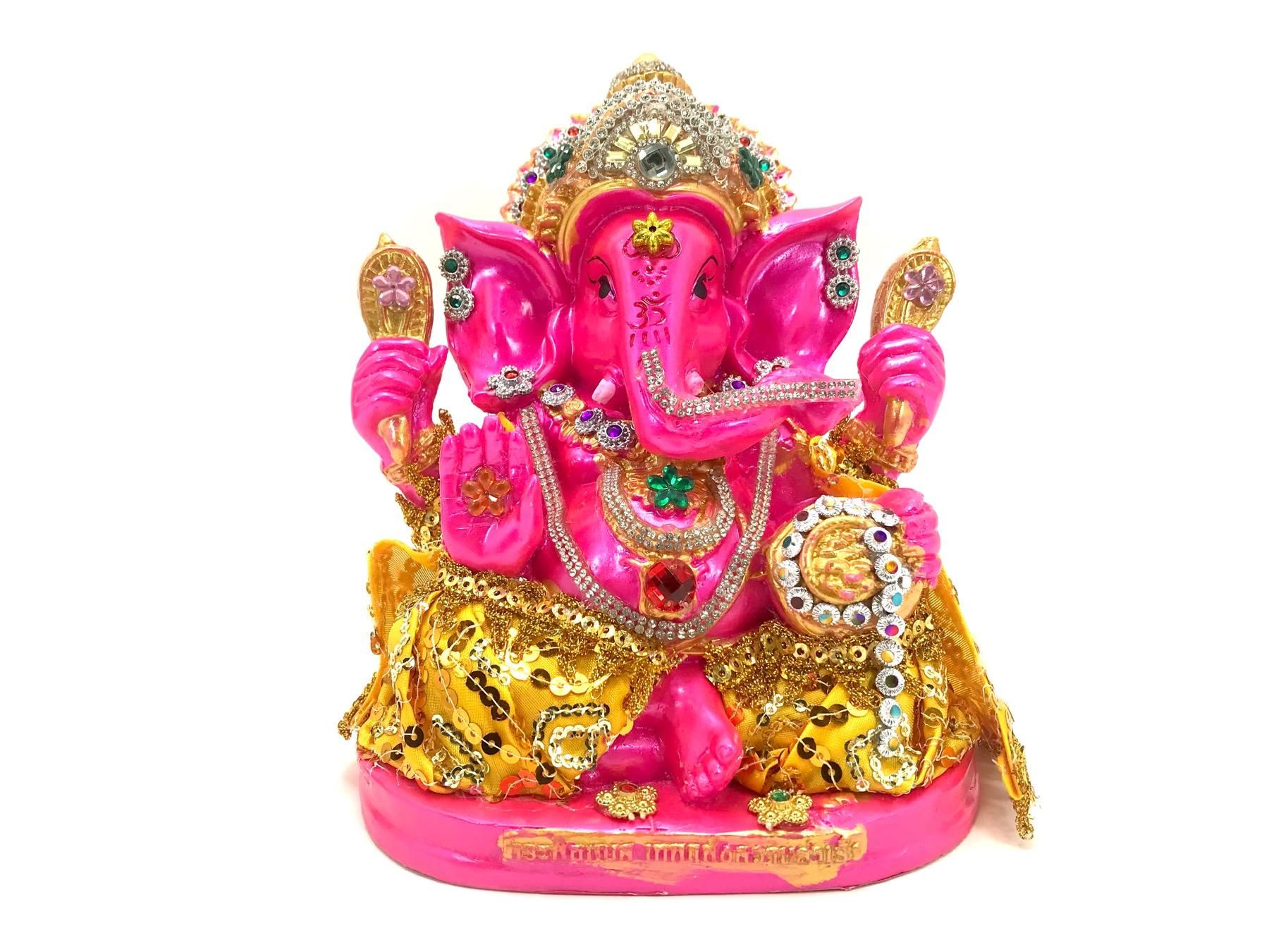 ガネーシャ像 約33cm 多色 ガネーシャ像 約33cm 多色