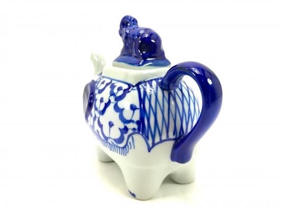 銅器 景泰藍象のティーポット 置物 尊い非凡な工芸品 銅器 景泰藍象の