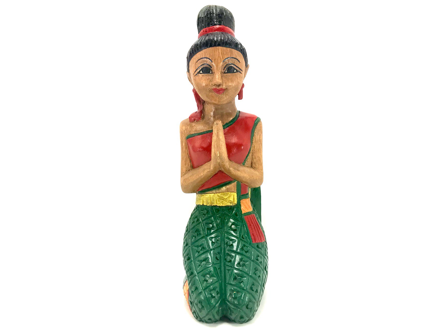 木彫りサワディー人形　タイ製　130cm