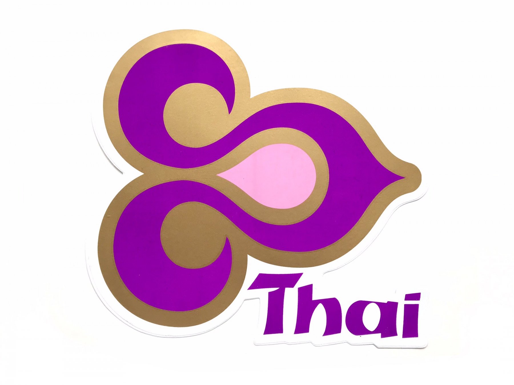 THAI タイ国際航空ステッカー アジアンショップ楽象