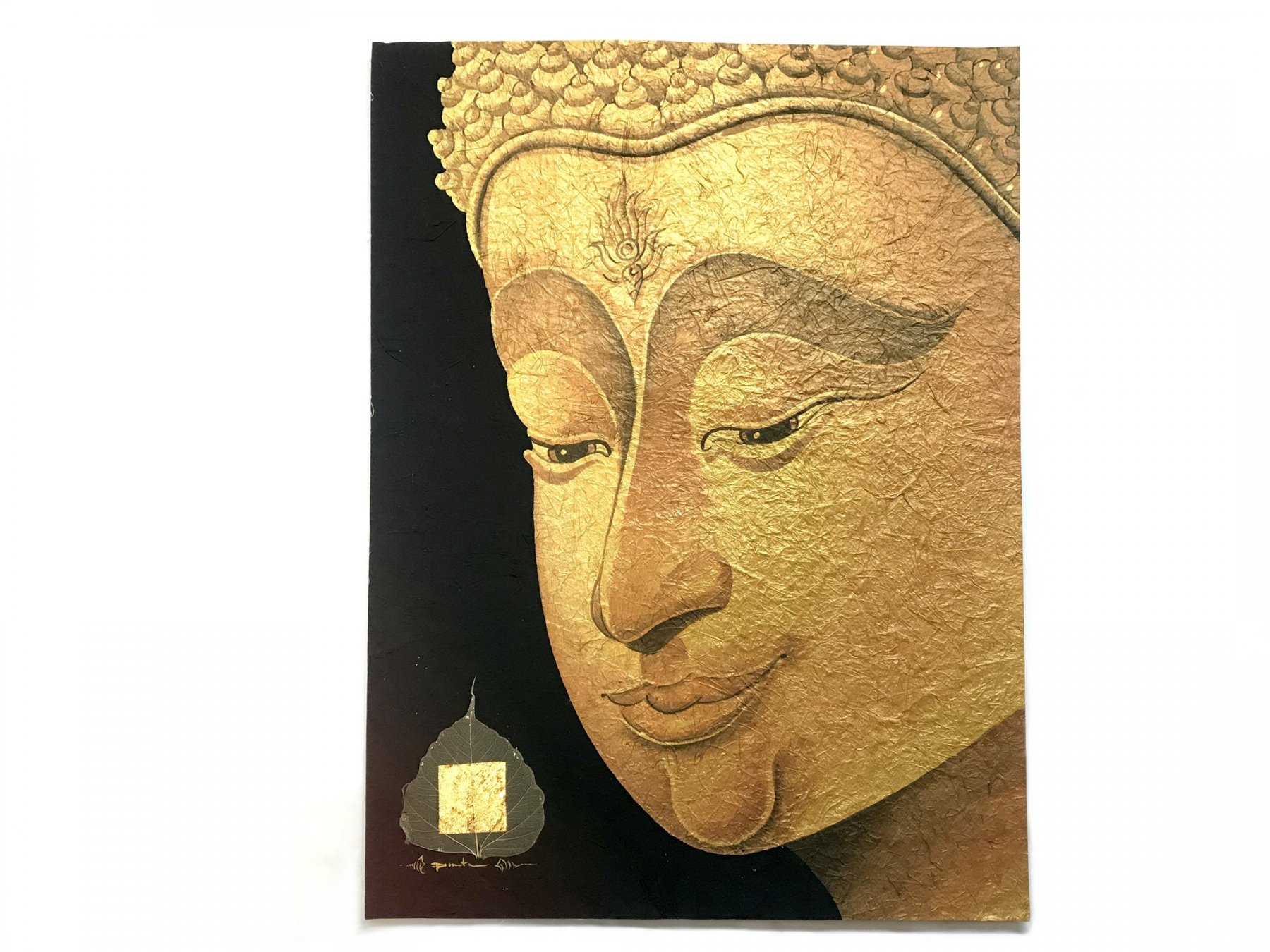 金箔付き 仏像絵画 - タイ・チェンマイより直接買付したアジアン雑貨 ～アジアンショップ楽象～