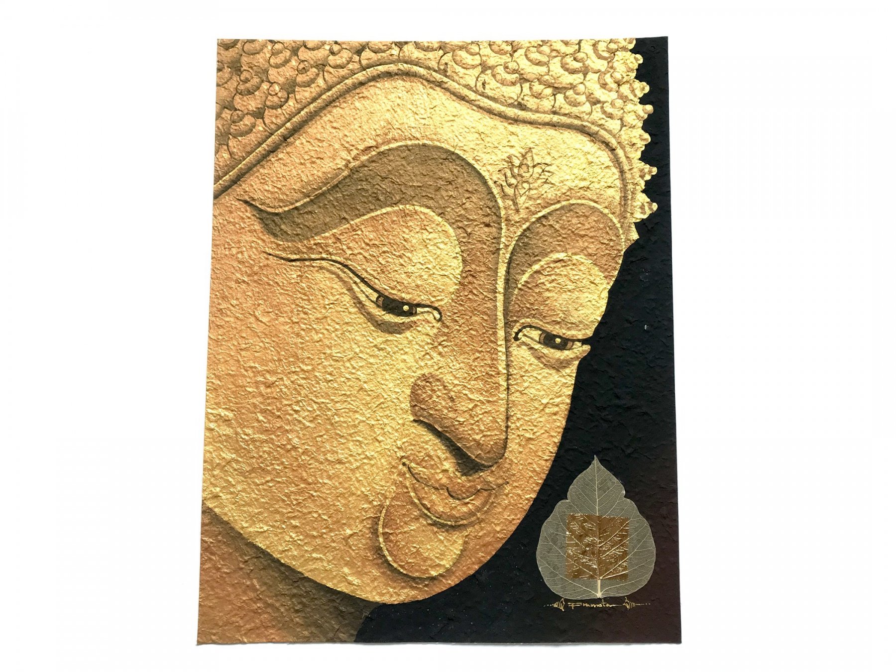 金箔付き 仏像絵画 - タイ・チェンマイより直接買付したアジアン雑貨　～アジアンショップ楽象～