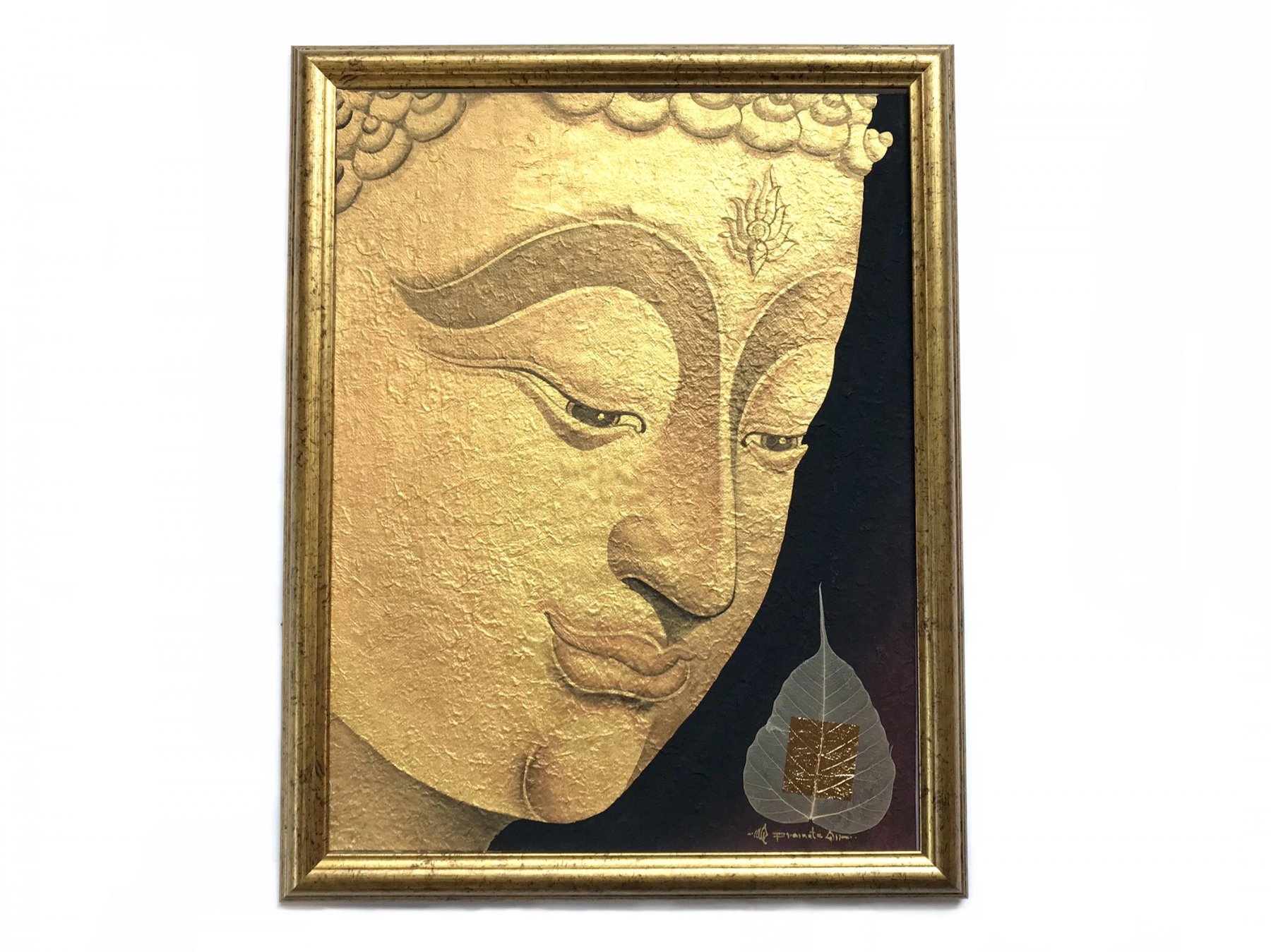 金箔付き 仏像絵画 - タイ・チェンマイより直接買付したアジアン雑貨