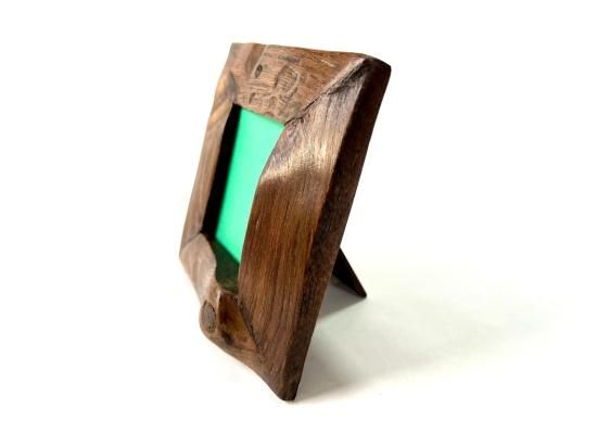 チークウッドミニフォトフレーム - アジアンショップ楽象/現地買付の