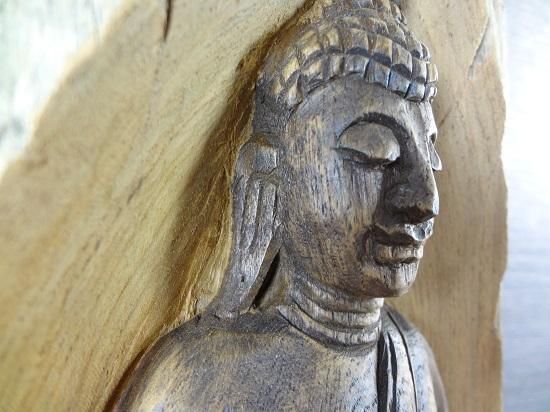 木製仏像の置物 - アジアンショップ楽象 タイ・チェンマイより買