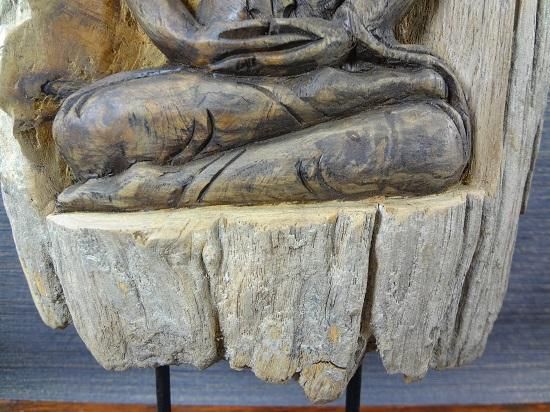 木製仏像の置物 - アジアンショップ楽象 タイ・チェンマイより買