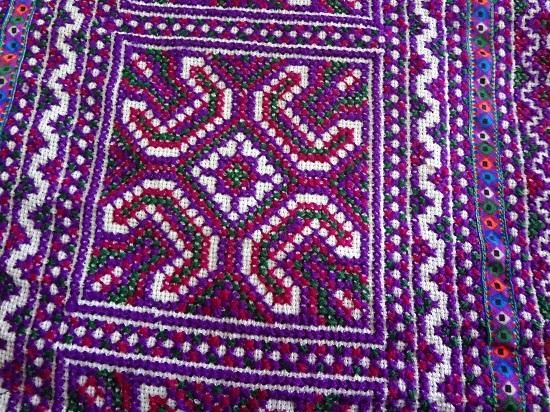 モン族刺繍 大判 マルチカバー ヴィンテージ 155✖️145cm