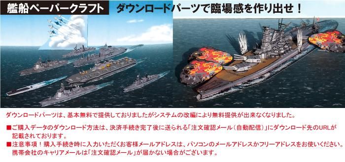 ダウンロードパーツ 艦船 - ペーパークラフト設計・販売 ダウンロードパーツ 艦船 - ペーパークラフト設計・販売