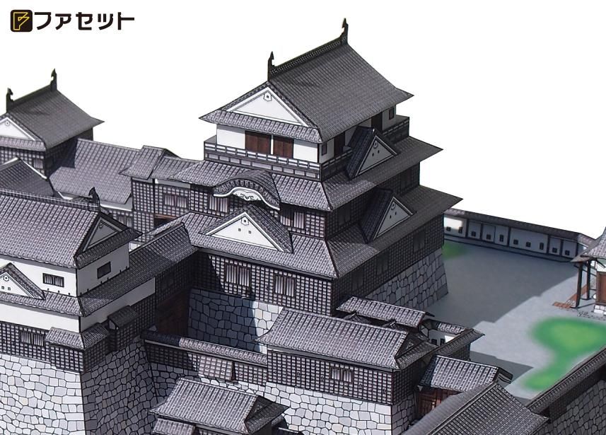 ホット商品 Facet＜ファセット＞ /日本名城 ペーパークラフト設計・販売 立体・オブジェ
