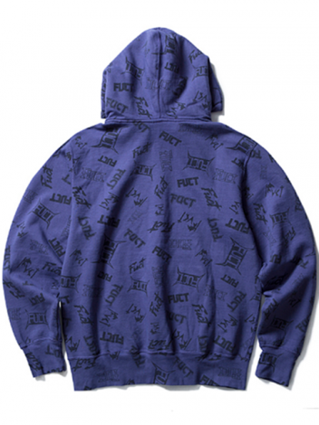 FUCT SSDD ファクト METAL LOGO PRINT HOODIE 48301 プルオーバーパーカー NAVY -  アメカジ通販＆バイカーズファッション通販 ROMEO'S CAFE 熊谷