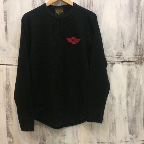 ROMEO'S CAFE ロメオズカフェ THERMAL LONG SLEEVE T-SHIRTS EMBLEM