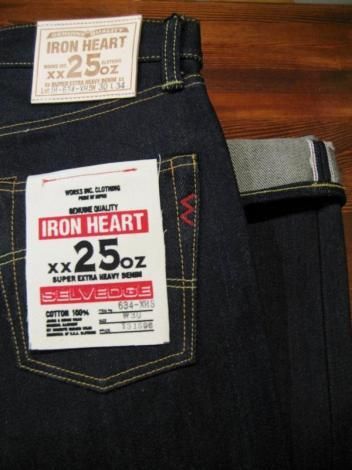 IRON HEART アイアンハート 25oz SELVEDGE DENIM STRAIGHT PANTS 634