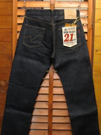 【濃紺・美品】IRON HEART 21oz EXTRA HEAVY DENIM