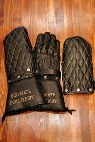 SKULL FLIGHT スカルフライト ULTIMATE BONE GLOVE 冬用グローブ Black