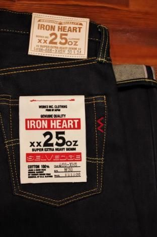 iron heart 完売 25ozセルビッチデニム スーパースリムストレート