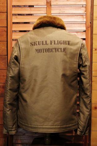 SKULL FLIGHT スカルフライト N-1 STENCIL KHAKI - アメカジ＆バイカー
