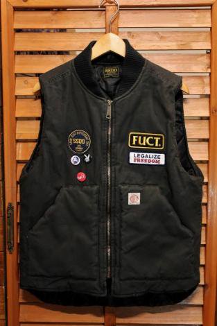 FUCT ファクト SSDD LINED UTILITY VEST ( ダックベスト ) 7521 GRAY 