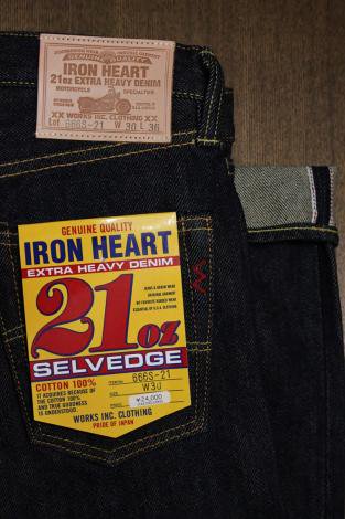 IRON HEART アイアンハート　21oz SELVEDGE DENIM SLIM STRAIGHT PANTS 666S-21 -  アメカジ通販＆バイカーズファッション通販　ROMEO'S CAFE 熊谷