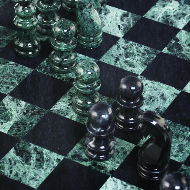 ブラック グリーン マーブル インチ 大理石 チェスセットの通販、盤