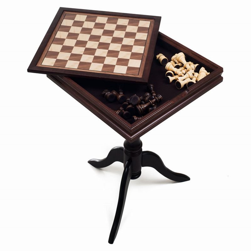 デラックス チェス＆バックギャモン テーブル 木製 チェステーブル 