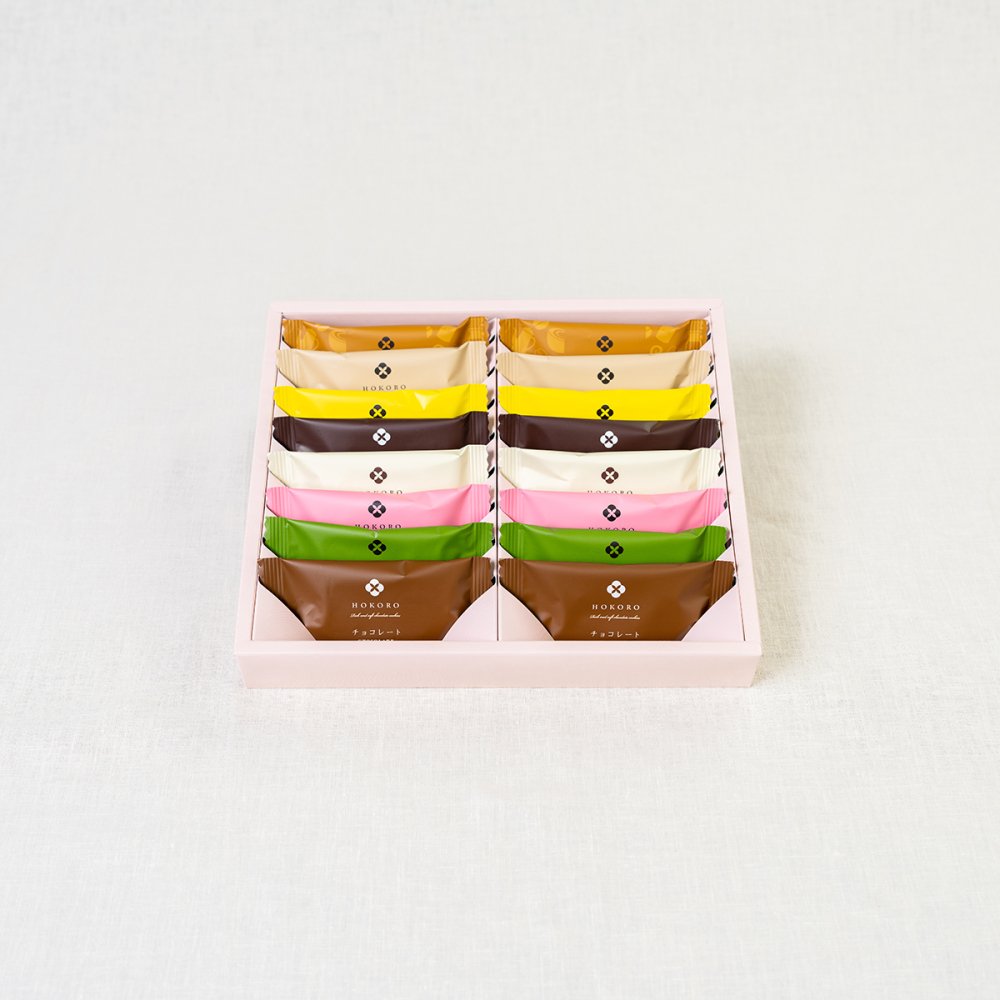 「HOKORO - ほころ」生チョコクッキー 16袋入セット - 和と洋ブランド菓子　新菓人