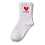 Heartaches Short Socks(White/Red)