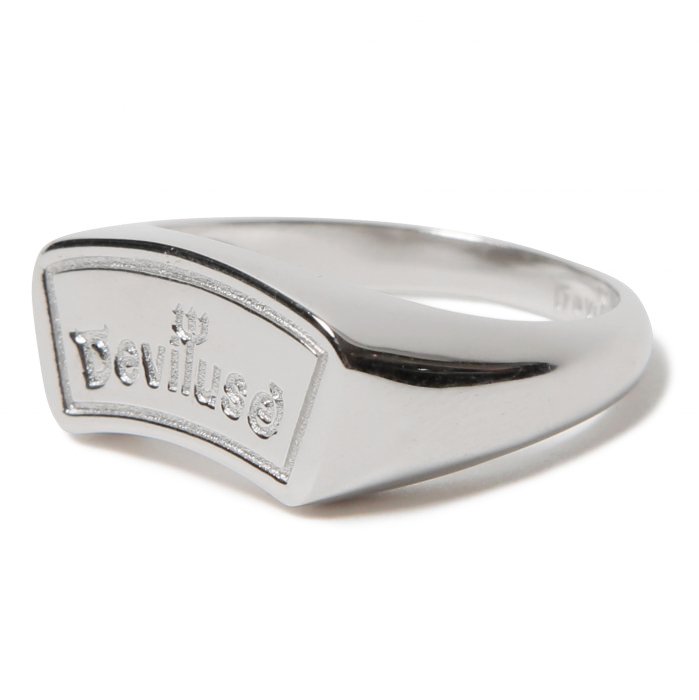 Round Logo Silver Ring(Silver) - Deviluse ONLINE STORE