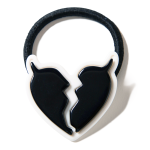 Heartaches Hair Gum(White/Black)