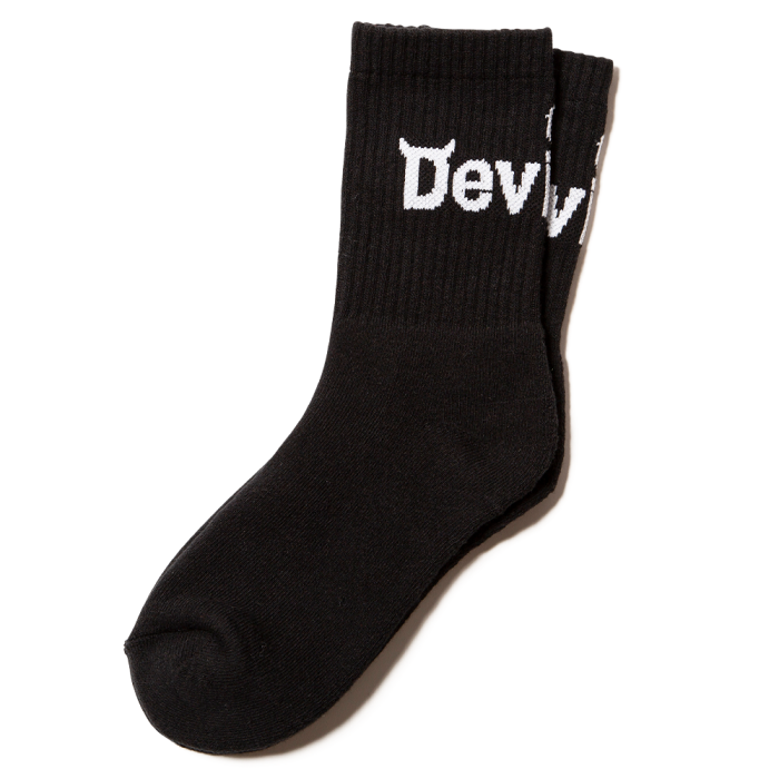 Logo Short Socks(Black) - Deviluse ONLINE STORE