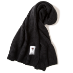 Acrylic knit Stole(Black)<img class='new_mark_img2' src='https://img.shop-pro.jp/img/new/icons53.gif' style='border:none;display:inline;margin:0px;padding:0px;width:auto;' />